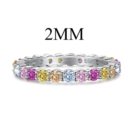 [Bijoux Regalia] Bague de fête éblouissante et resplendissante à coupe ronde
