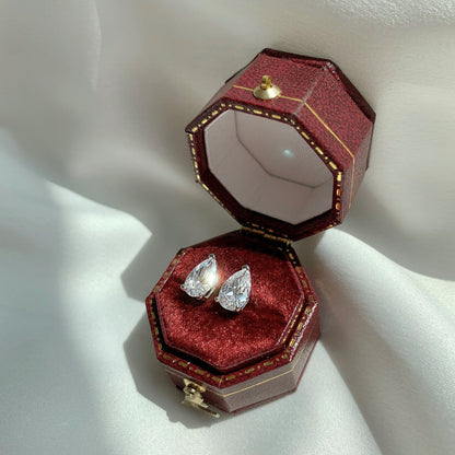 [Joyas Regalia]Pendientes con forma de gota de agua ornamentada
