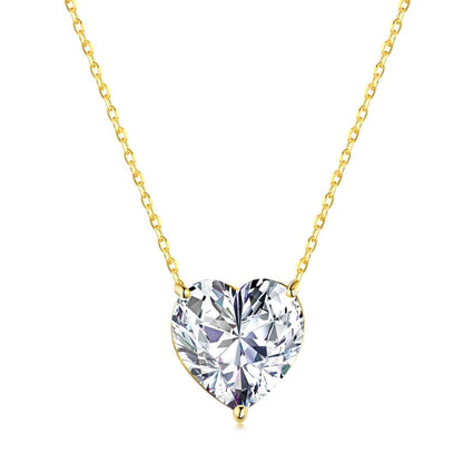 [Joyas Regalia] Collar con forma de corazón radiante de 6,0 quilates