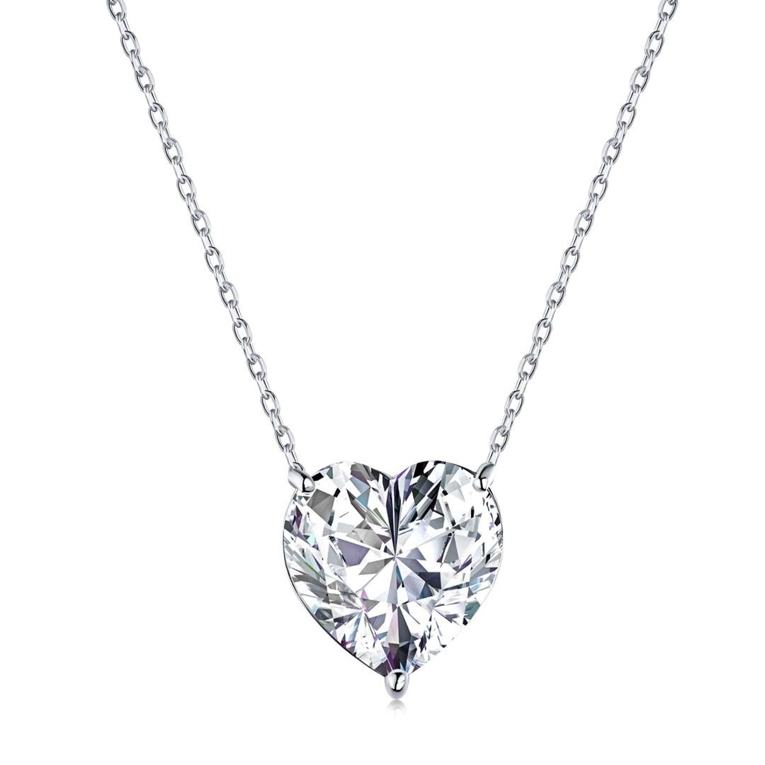 [Joyas Regalia] Collar con forma de corazón radiante de 6,0 quilates