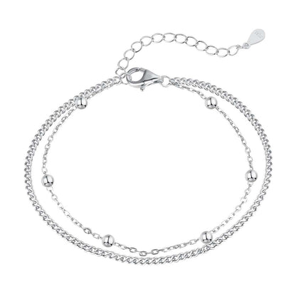 [Joyas Regalia]Pulsera delicada de cuentas de doble capa