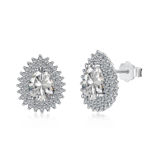 [Joyas Regalia] Delicados y hermosos pendientes de corte pera para uso diario