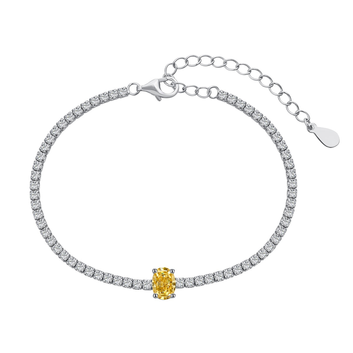 [Joyas Regalia] Pulsera diaria de corte ovalado exquisito de 0,75 quilates
