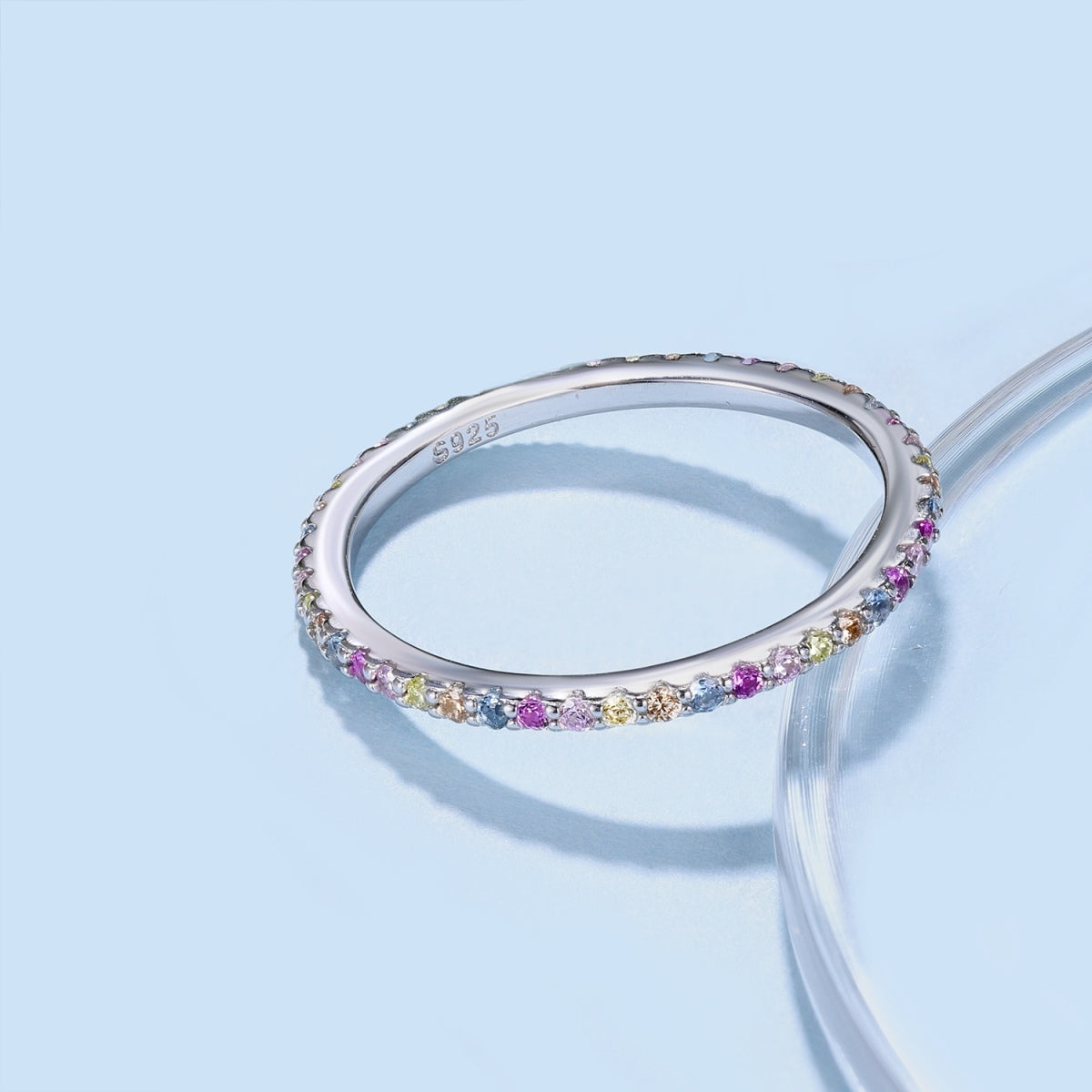 [Bijoux Regalia] Bague de tennis ronde colorée et ornée