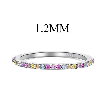 [Bijoux Regalia] Bague de tennis ronde colorée et ornée