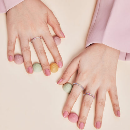 [Joyas Regalia] Anillo diario único de corte redondo brillante