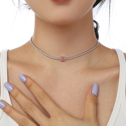 [Joyas Regalia] Collar de corte ovalado brillante de 1,0 quilates