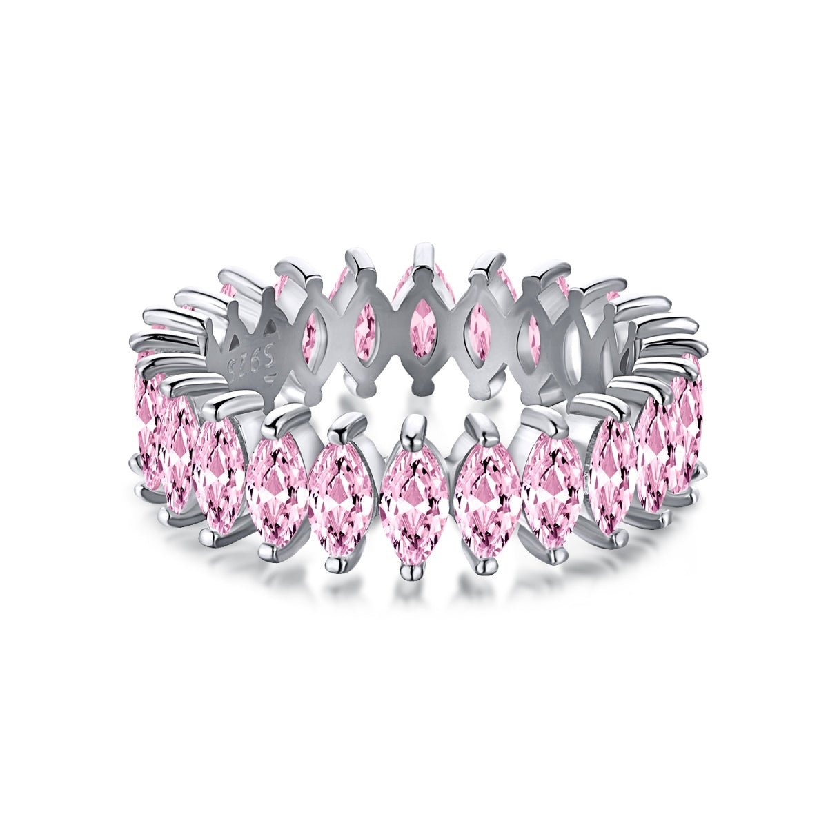 [Regalia jewelry]Gorgeous Marquise Cut Tennis Ring