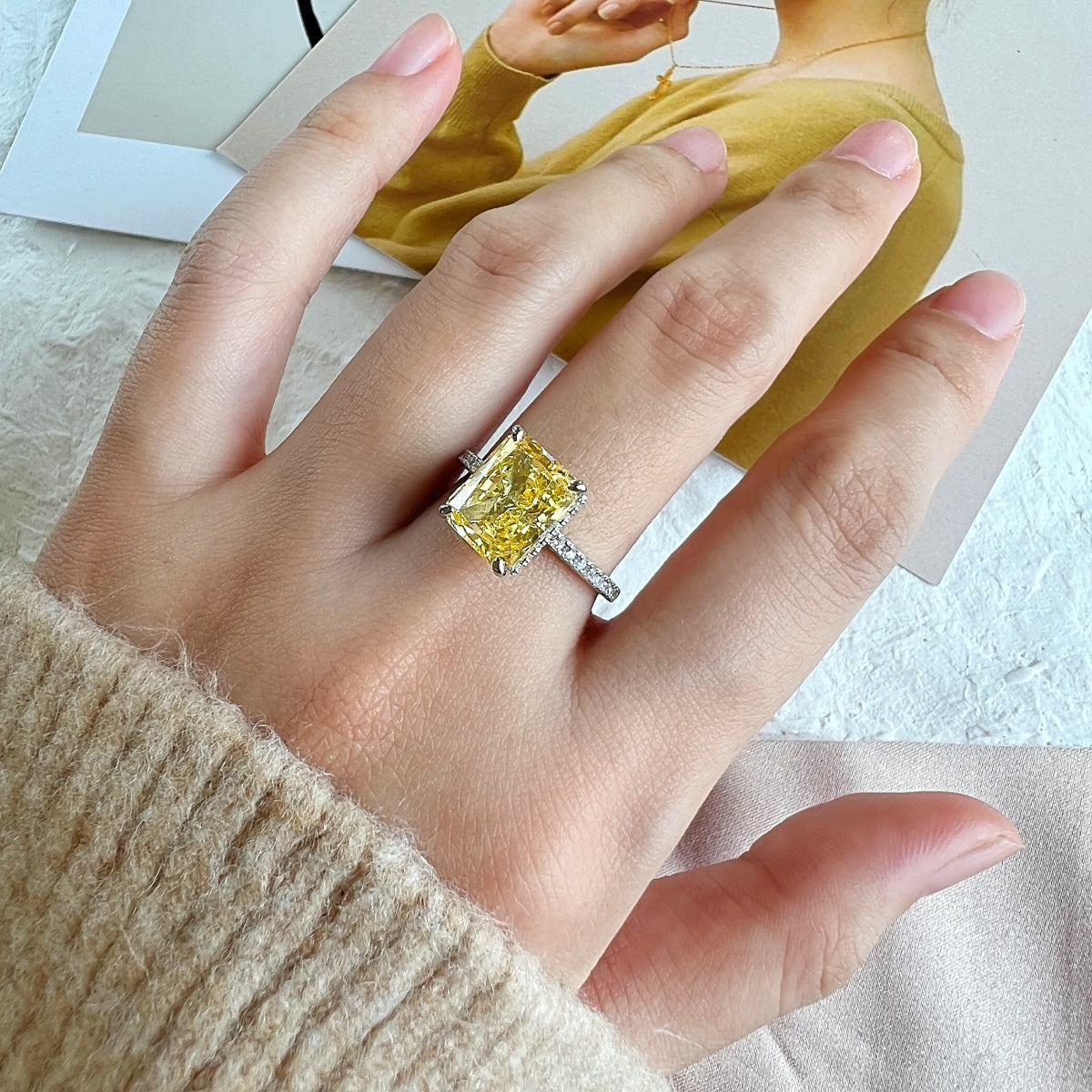 [Regalia jewelry]4.0 Carat Luxurious Engagement Ring