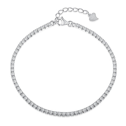 [Joyas Regalia] Pulsera de tenis con corte princesa brillante y radiante