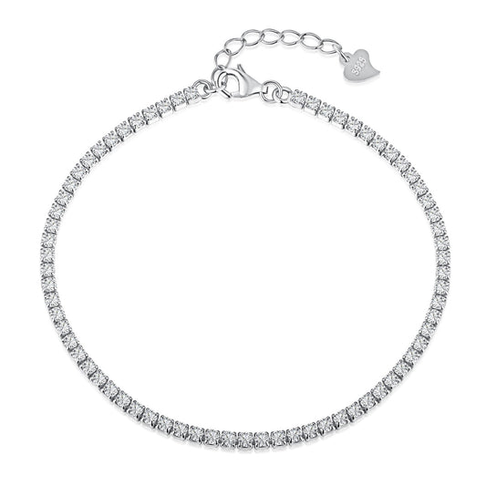 [Joyas Regalia] Pulsera de tenis con corte princesa brillante y radiante