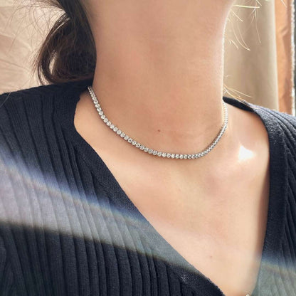 [Bijoux Regalia] Collier élégant à chaîne de tennis