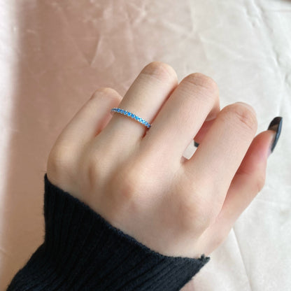 [Joyas Regalia] Anillo diario delicado y brillante de corte redondo