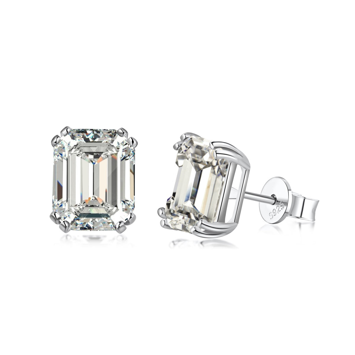 [Joyas Regalia] Pendientes de forma cuadrada deslumbrantes