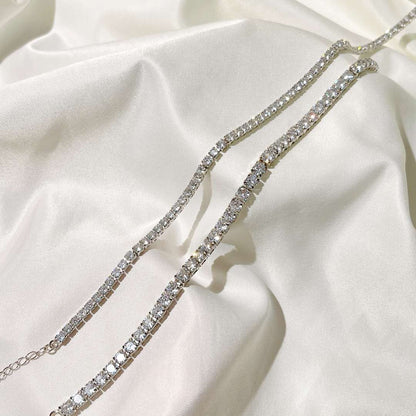 [Bijoux Regalia] Collier élégant à chaîne de tennis