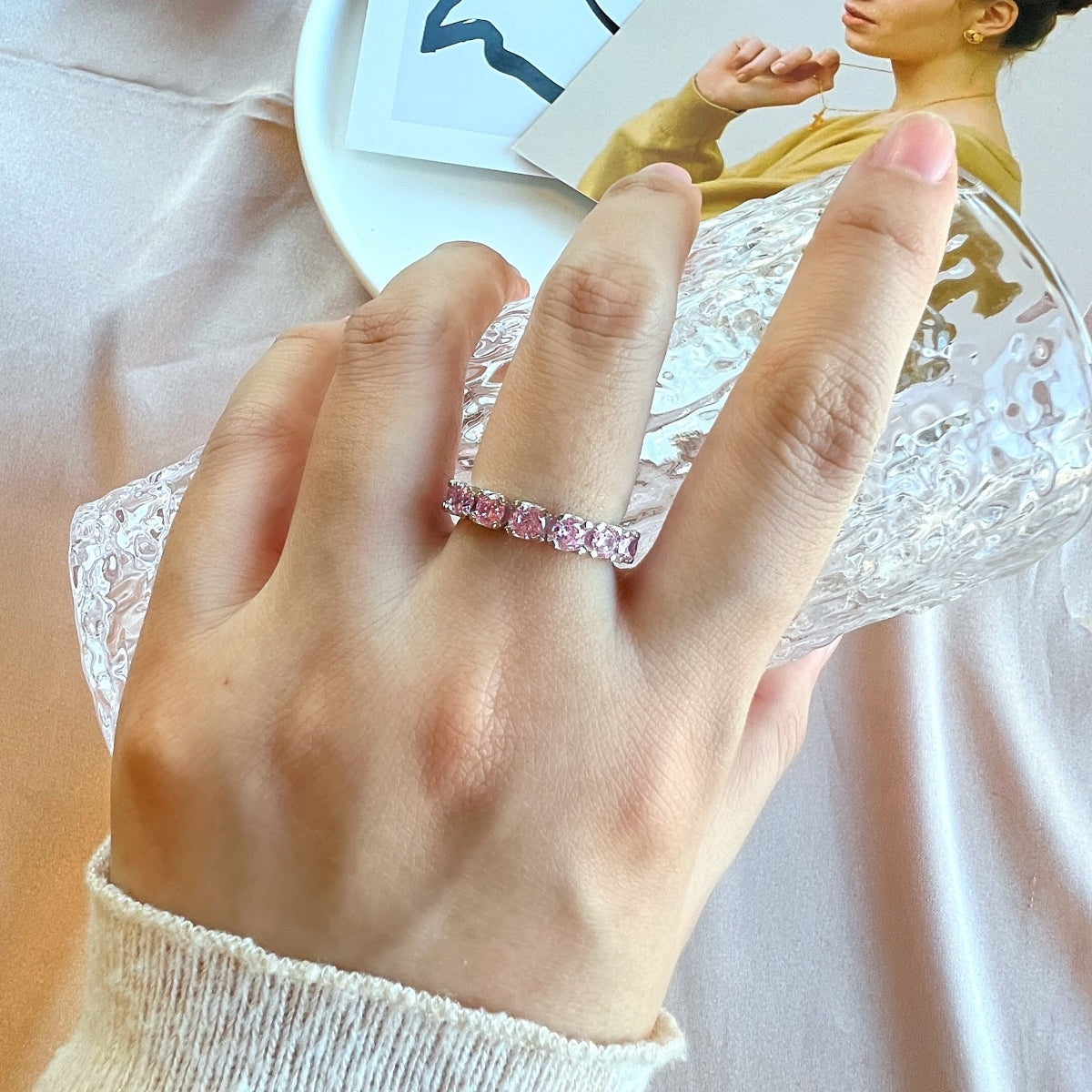 [Bijoux Regalia] Bague tennis ronde éternité