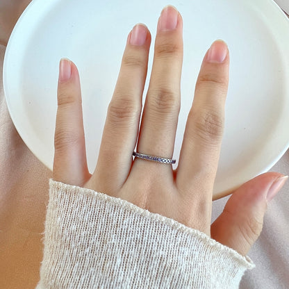 [Joyas Regalia] Anillo diario delicado y brillante de corte redondo