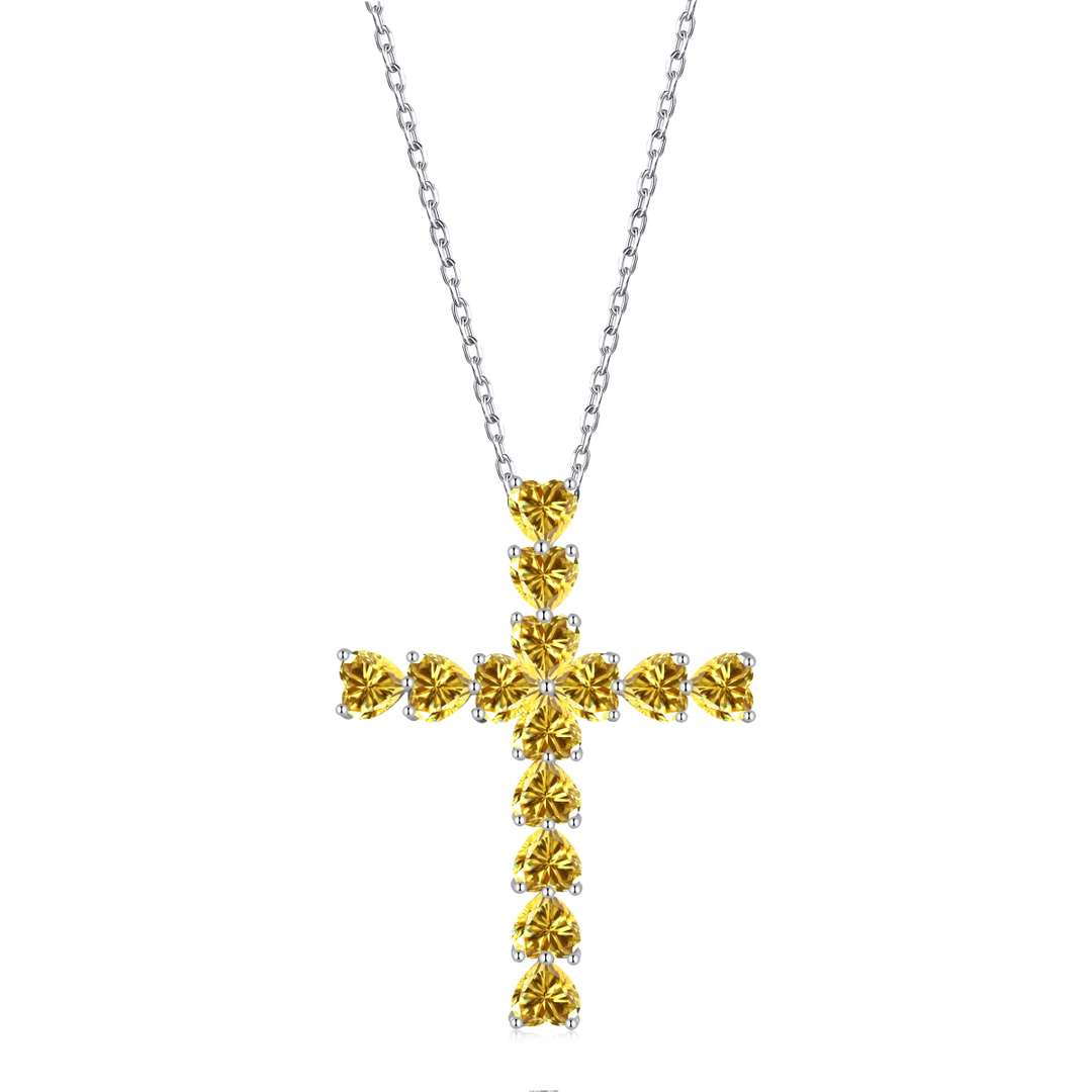 [Joyas Regalia]Collar con forma de cruz radiante