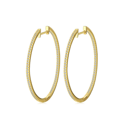 [Joyas Regalia]Pendientes de aro grandes populares