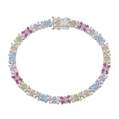 [Regalia jewelry]Radiant Colorful Emerald Cut Party Bracelet