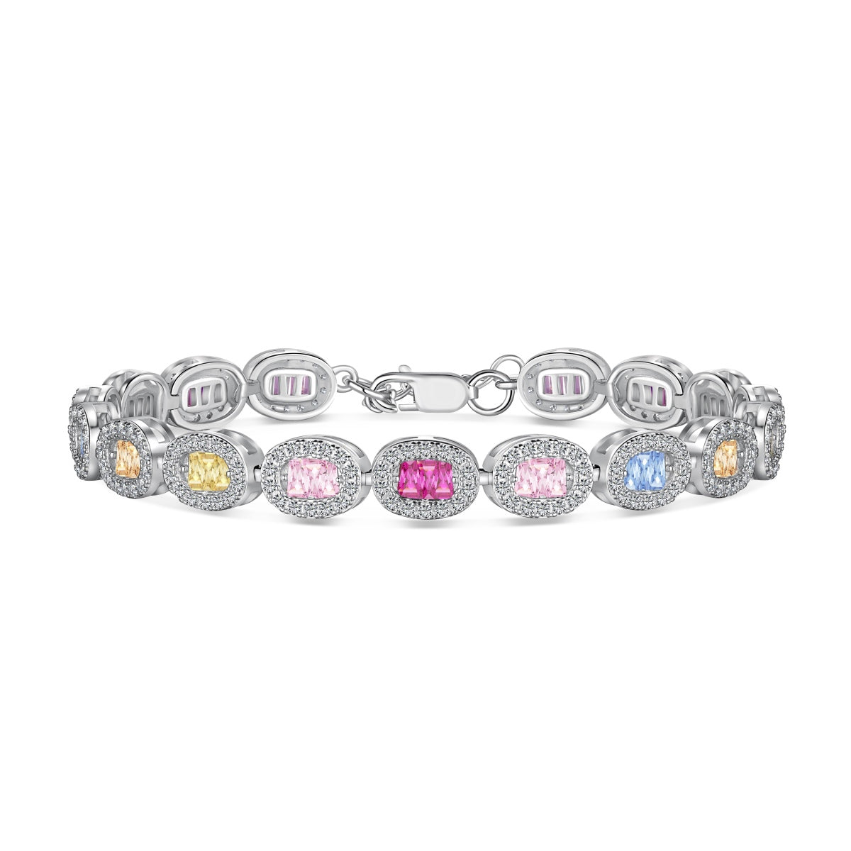 [Regalia jewelry]Exquisite Ornate Emerald Cut Daily Bracelet