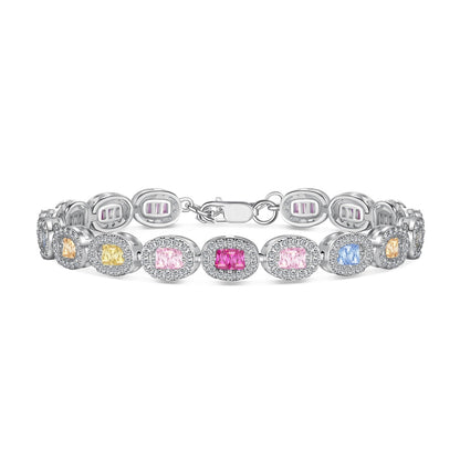 [Regalia jewelry]Exquisite Ornate Emerald Cut Daily Bracelet