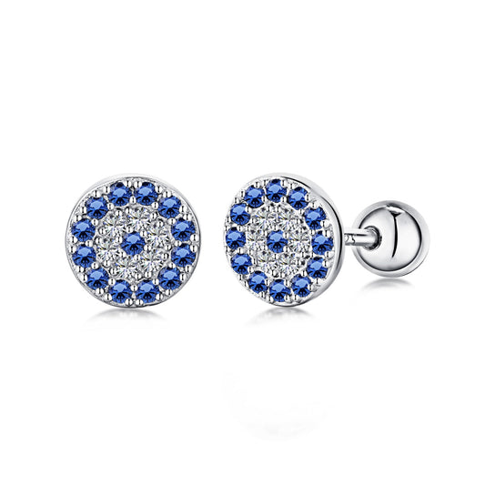 [Joyas Regalia] Pendientes de clavo con hueso de oreja de ojo de diablo