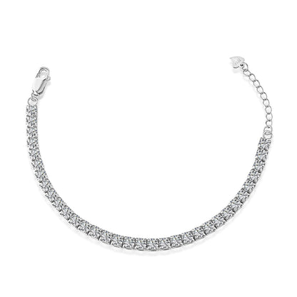 [Joyas Regalia] Pulsera de tenis con corte princesa radiante y brillante