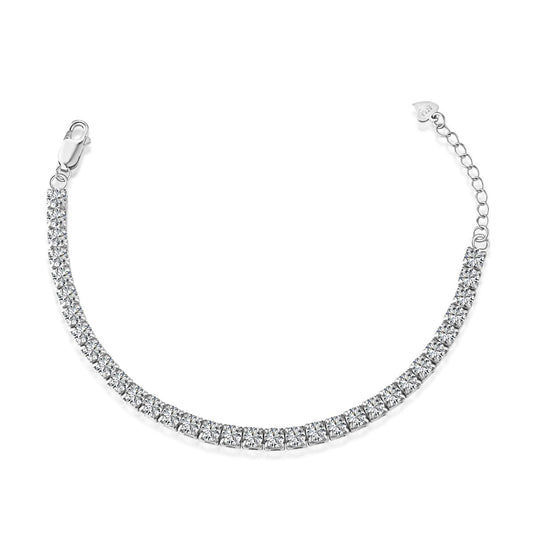 [Joyas Regalia] Pulsera de tenis con corte princesa radiante y brillante