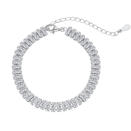 [Joyas Regalia] Exquisita pulsera diaria con corte esmeralda