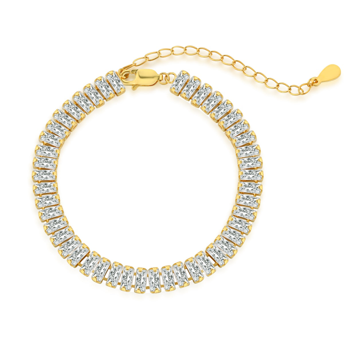 [Joyas Regalia] Exquisita pulsera diaria con corte esmeralda
