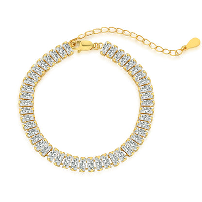 [Joyas Regalia] Exquisita pulsera diaria con corte esmeralda