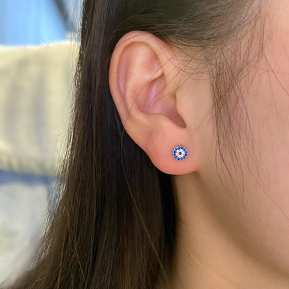 [Bijoux Regalia] Boucles d'oreilles clous d'oreilles en os œil du diable