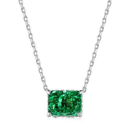 [Regalia jewelry]Luxurious Square Shape Colorful Necalack