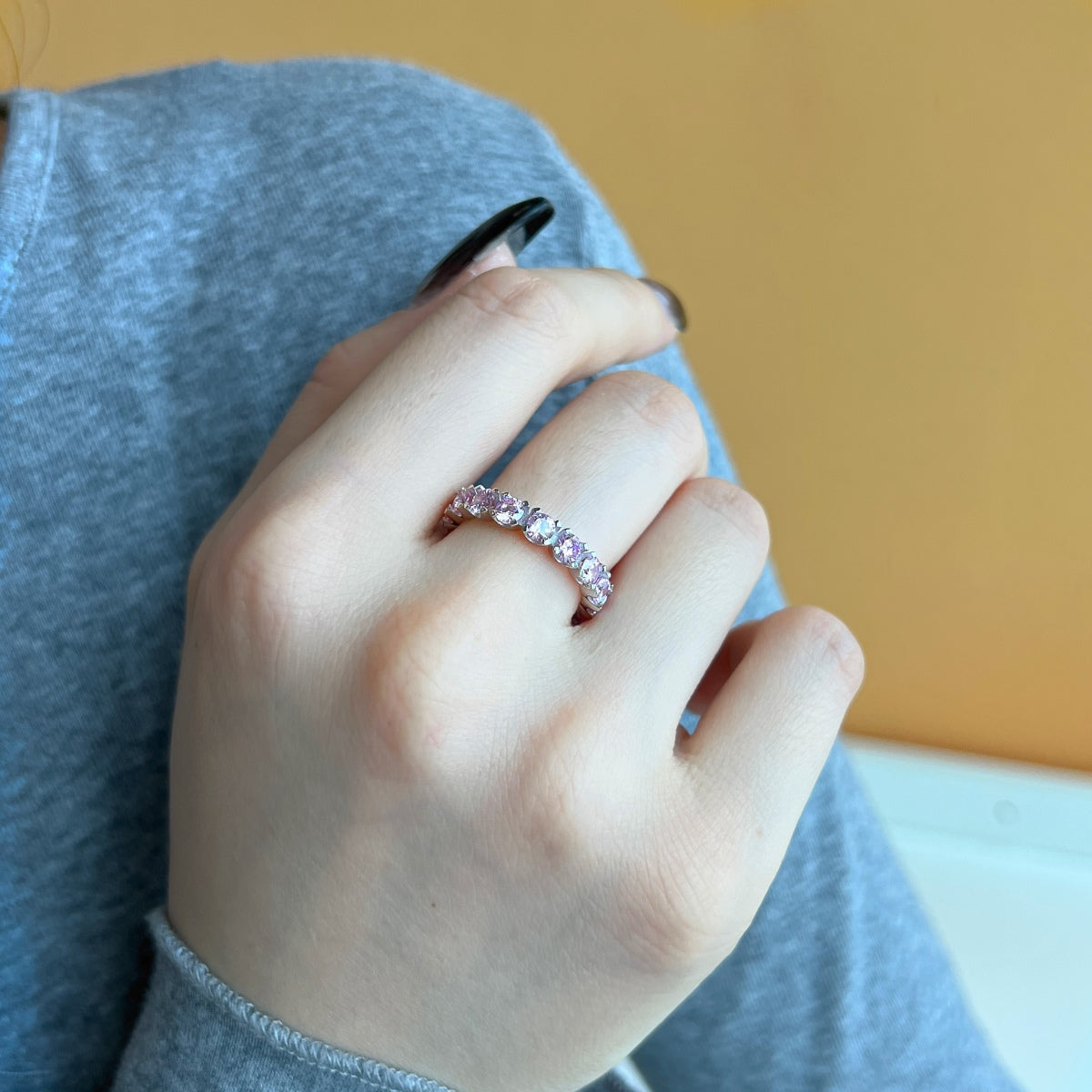 [Bijoux Regalia] Bague tennis ronde éternité