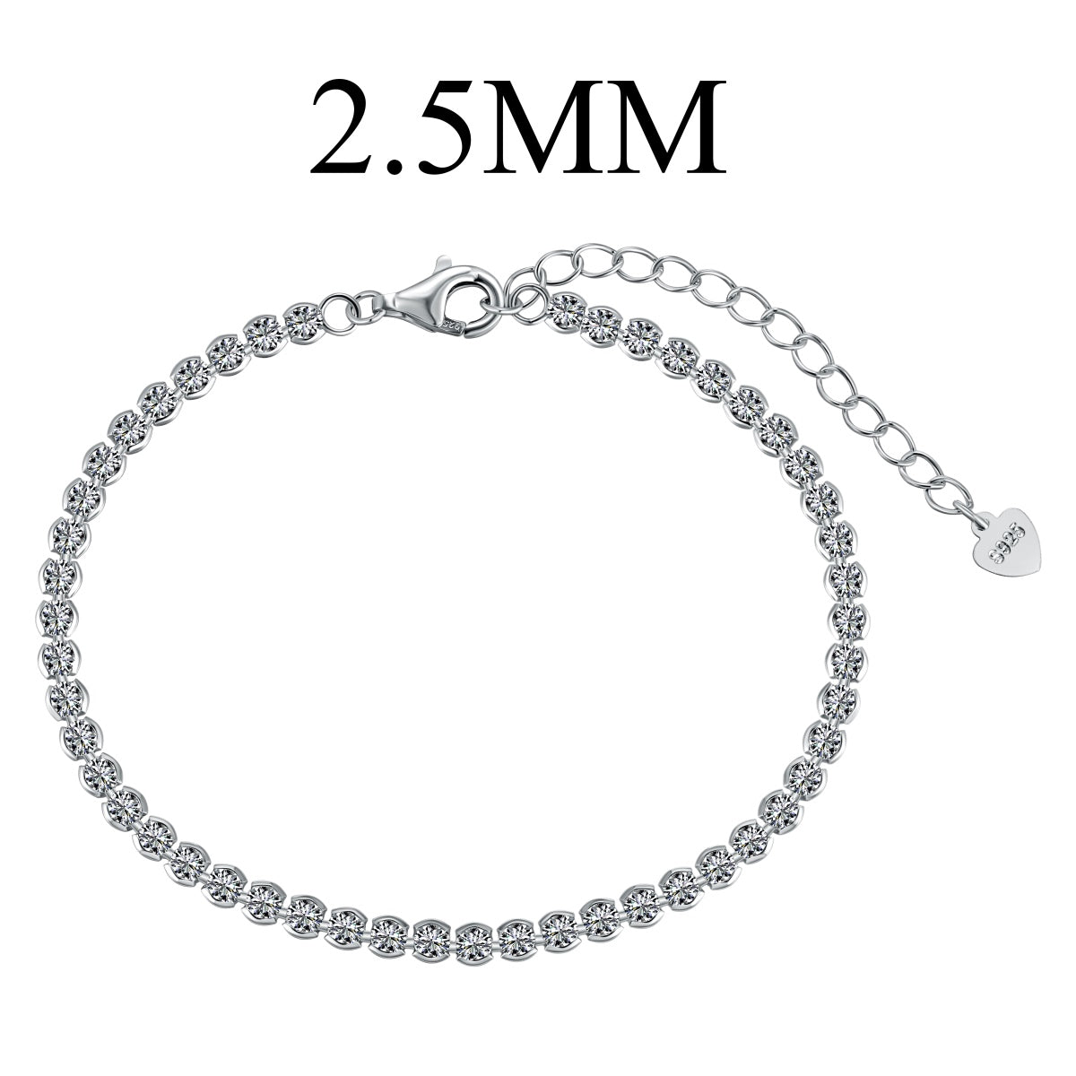 [Joyas Regalia] Pulsera diaria deslumbrante con corte redondo brillante