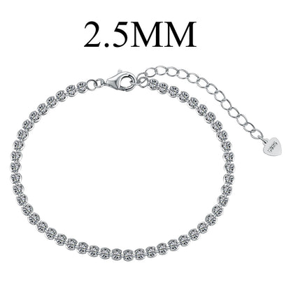[Joyas Regalia] Pulsera diaria deslumbrante con corte redondo brillante