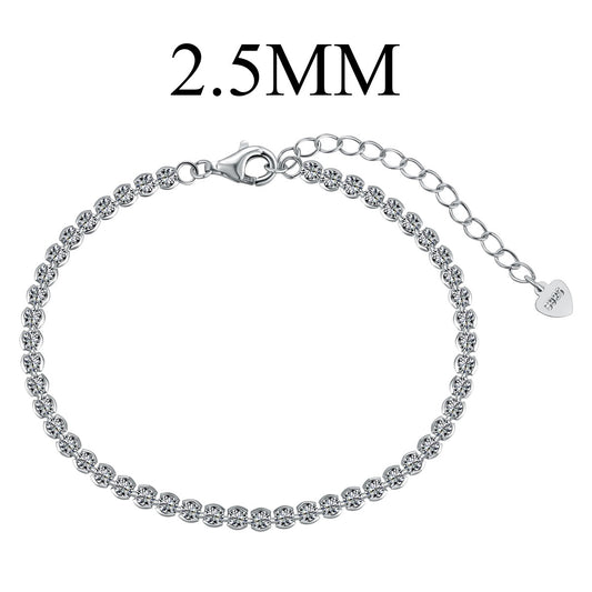 [Joyas Regalia] Pulsera diaria deslumbrante con corte redondo brillante