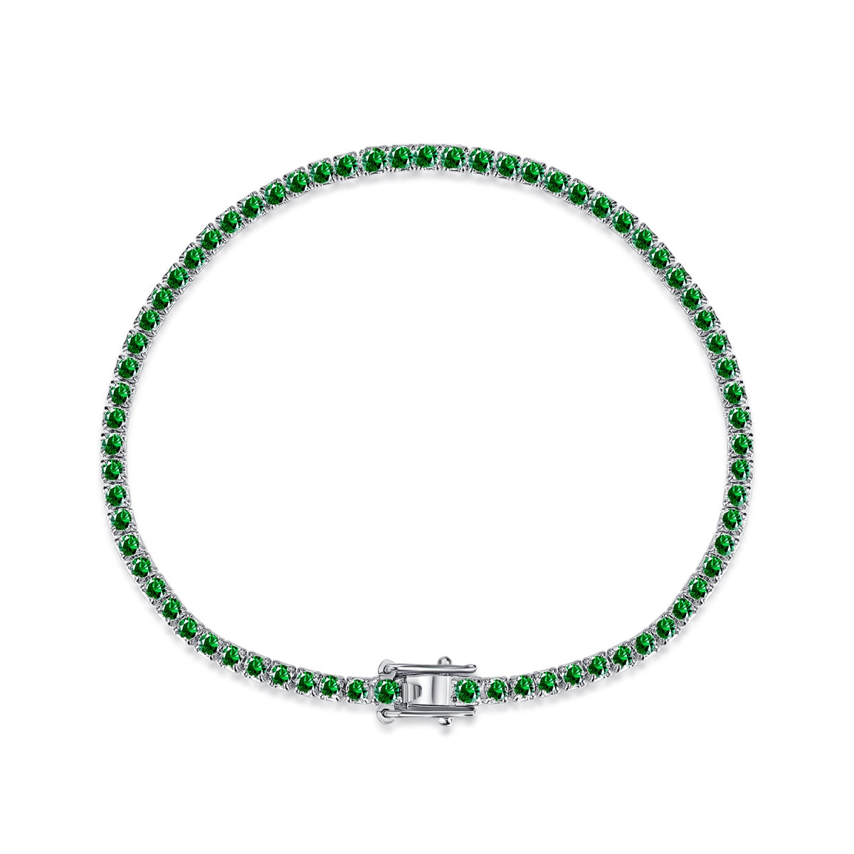 [Joyas Regalia] Pulsera diaria deslumbrante con corte redondo colorido