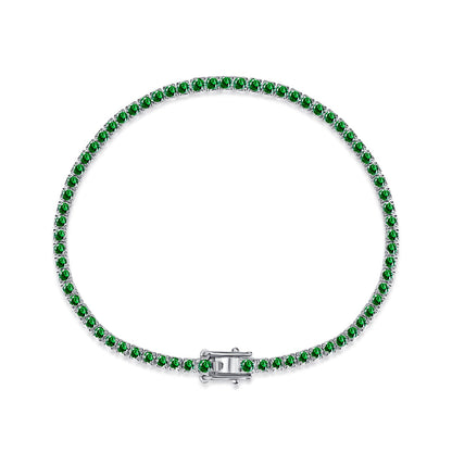 [Joyas Regalia] Pulsera diaria deslumbrante con corte redondo colorido