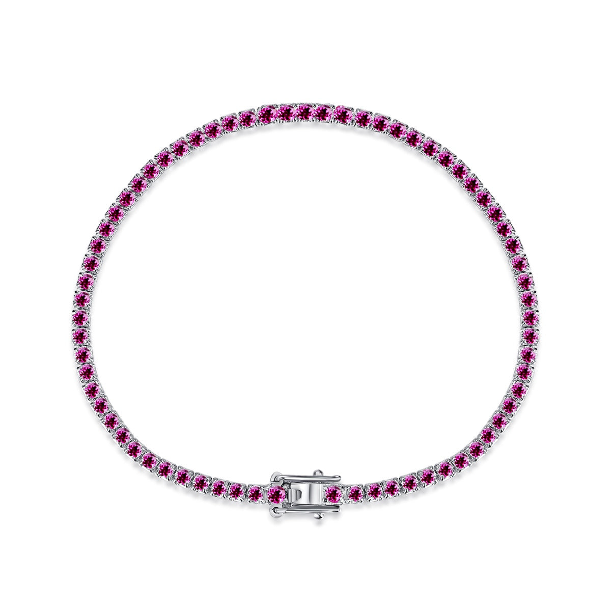 [Joyas Regalia] Pulsera diaria deslumbrante con corte redondo colorido