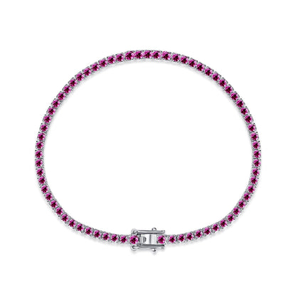 [Joyas Regalia] Pulsera diaria deslumbrante con corte redondo colorido