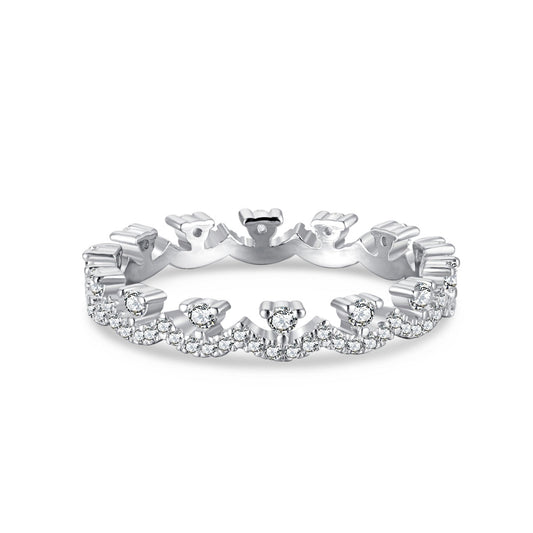 [Bijoux Regalia] Bague de fête élégante et resplendissante de forme ronde