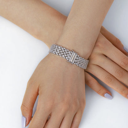 [Joyas Regalia] Pulsera de fiesta con corte redondo elegante y ornamentado