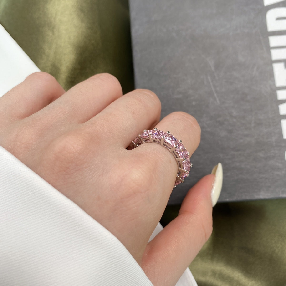 [Bijoux Regalia] Bague tennis élégante taille princesse