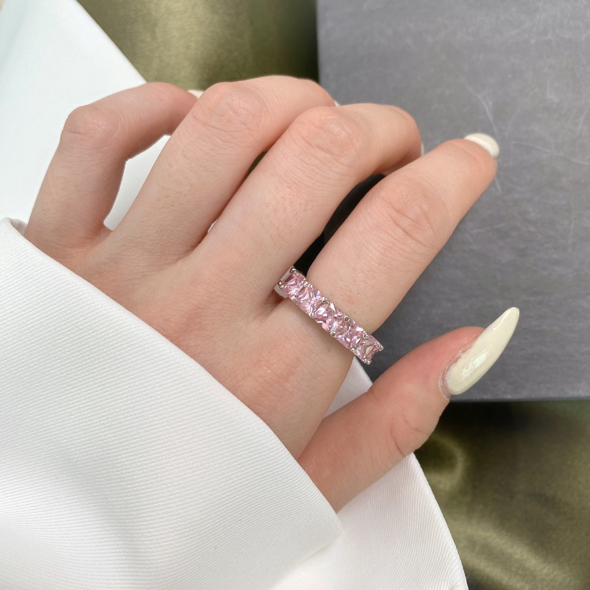 [Bijoux Regalia] Bague tennis élégante taille princesse