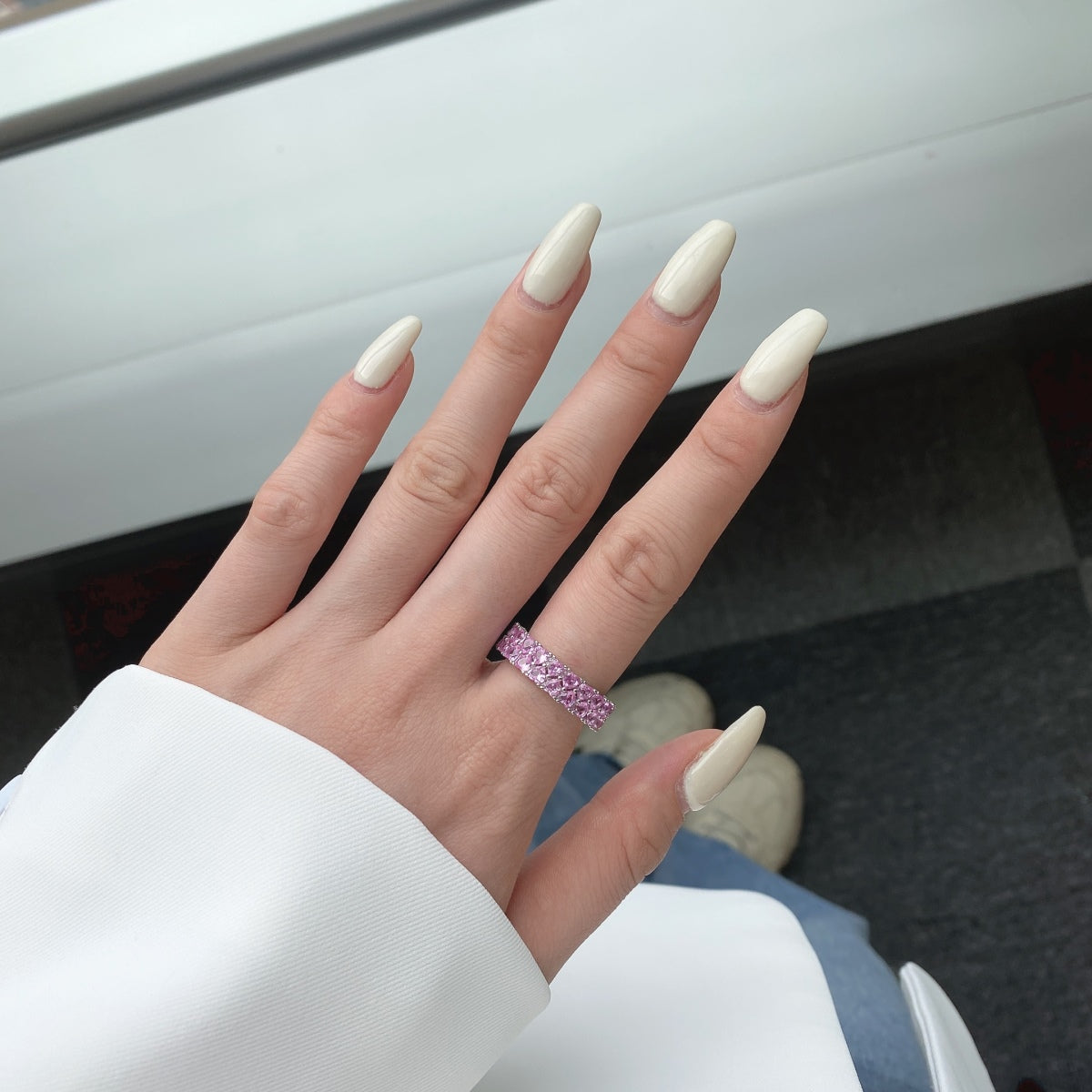 [Regalia jewelry]Sparkling Full Heart Ring