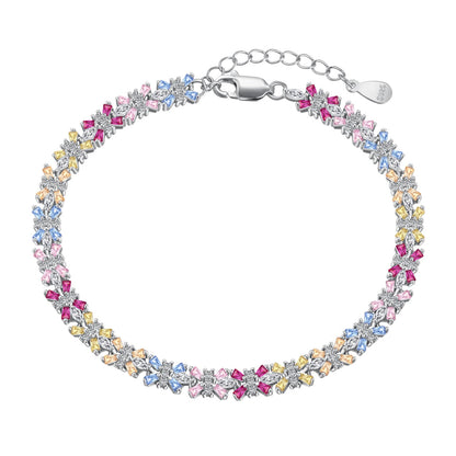 [Regalia jewelry]Radiant Colorful Emerald Cut Party Bracelet