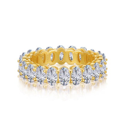 [Bijoux Regalia] Bague tennis ornée de taille ovale