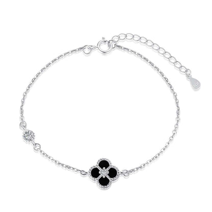 [Joyas Regalia] Delicada pulsera de trébol de cuatro hojas